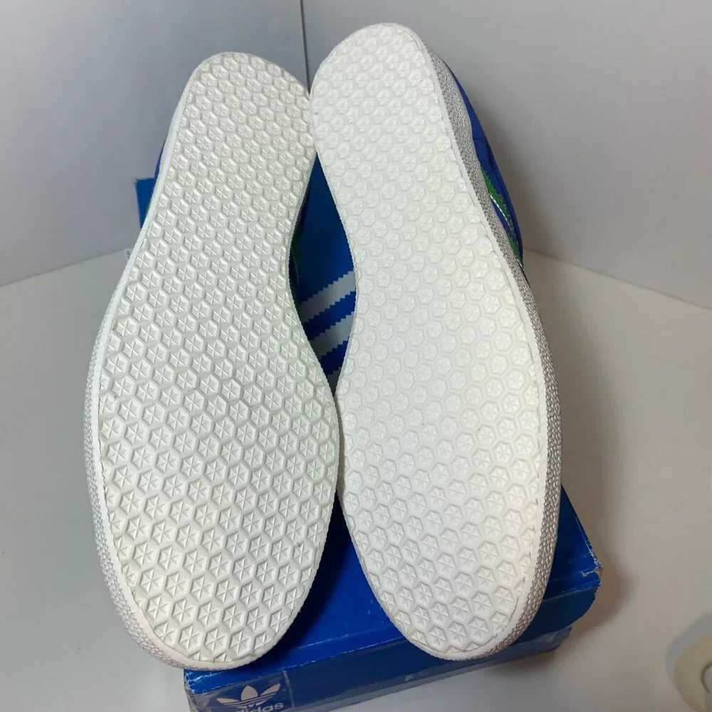 Adidas Gazelle Originals Men’s 10.5 Blue/Green – New With Tags - Picture 6 of 7